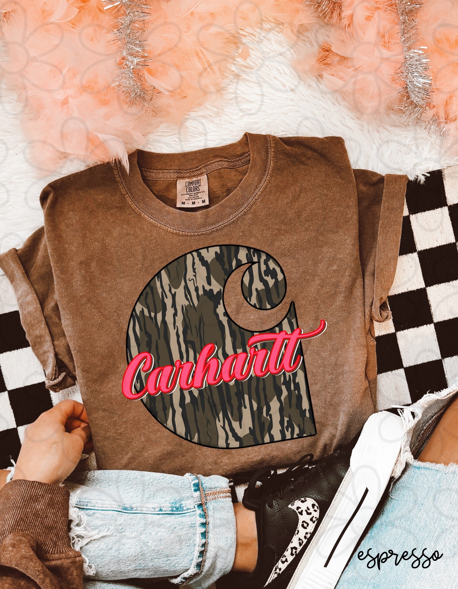 C-Hartt Camo With Pink Letters